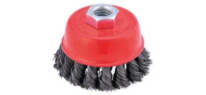 Screwed Twist Cup Wire Brush