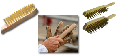 Wooden Handle Wire Brush